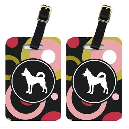 Carolines Treasures Carolines Treasures KJ1123BT Canaan Dog Luggage Tag - Pair 2; 4 x 2.75 In. KJ1123BT
